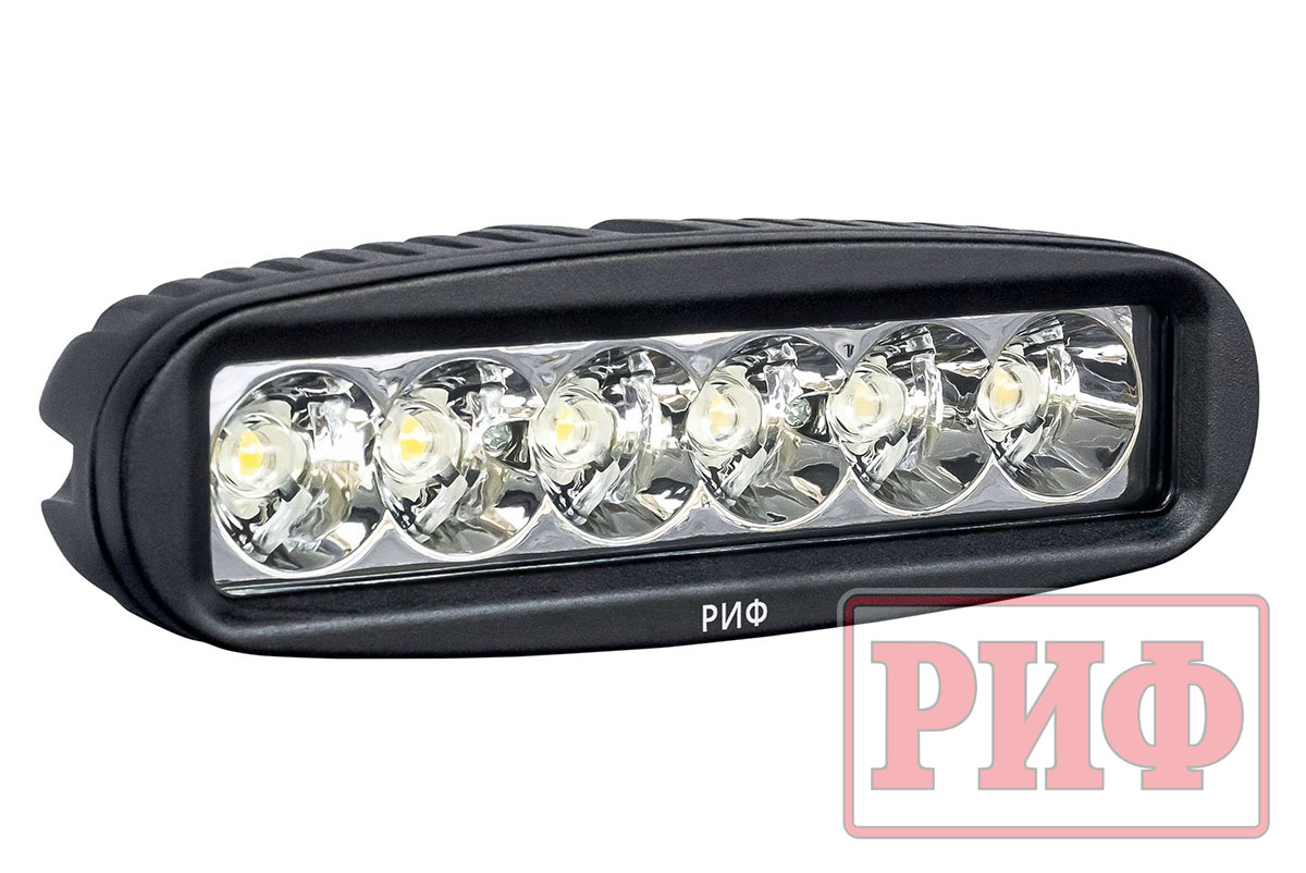 Светодиодная фара дальнего света РИФ 160 мм 18W LED Светодиодная фара дальнего света РИФ 160 мм 18W LED