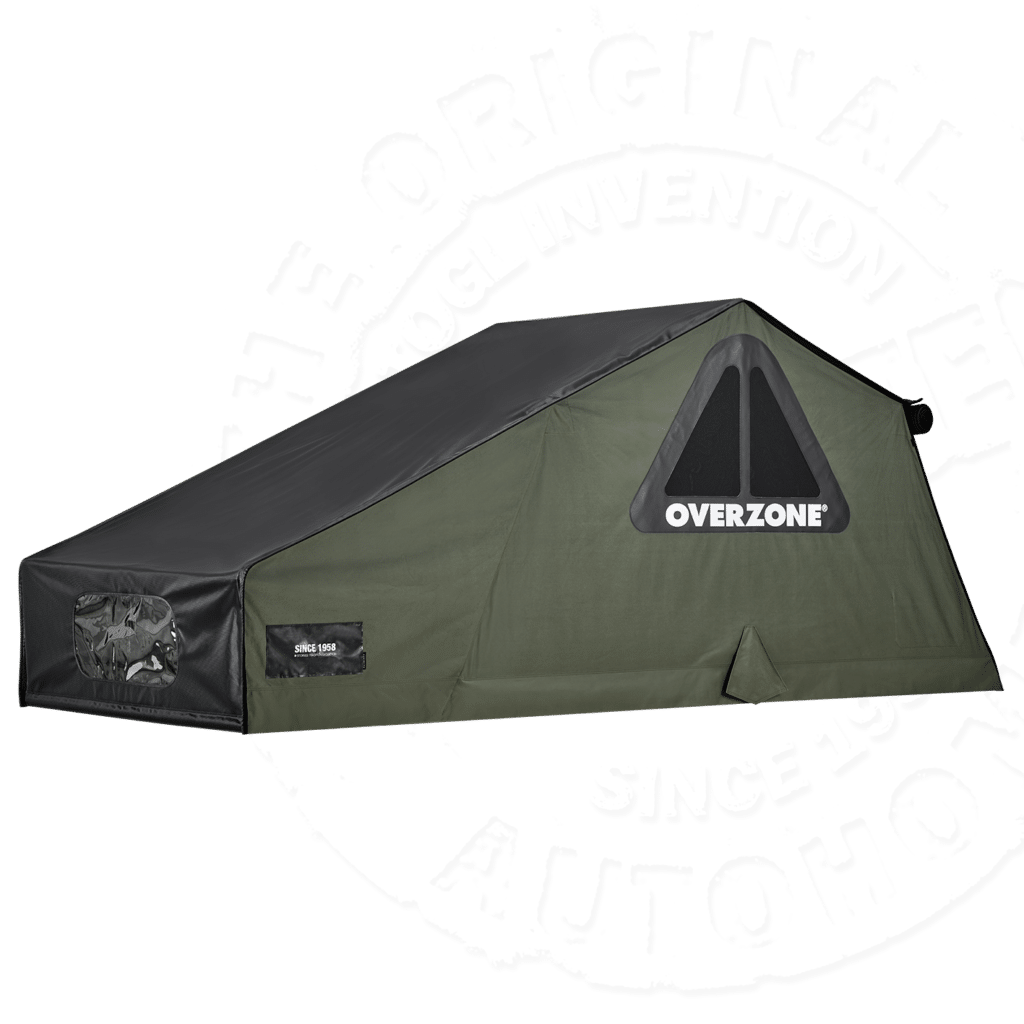 Палатка на крышу автомобиля AUTOHOME OVERZONE SMALL STANDARD, тент песочный, лестница 220 мм