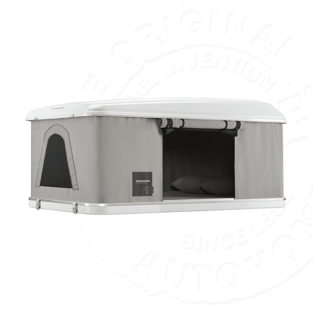 Палатка на крышу автомобиля AUTOHOME MAGGIOLINA AIRLANDER PLUS LARGE, серый тент, лестница 215 мм