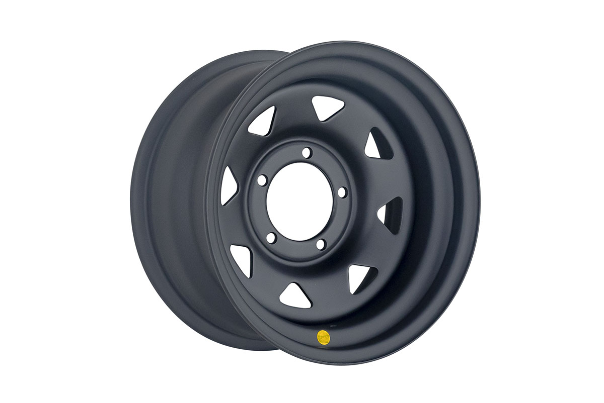 Диск усиленный УАЗ стальной черный (матовый) 5x139,7 8xR16 d110 ET-19 (треугольник мелкий)