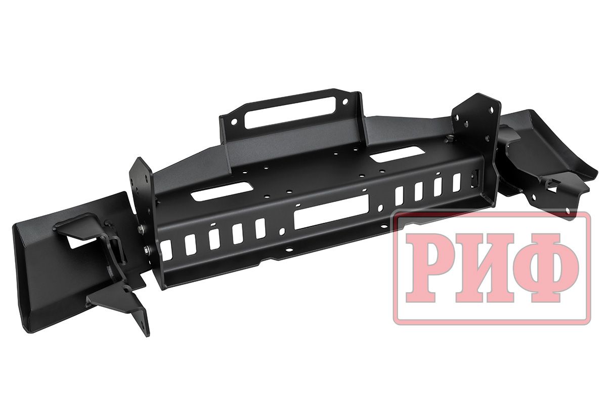 Полубампер РИФ с площадкой под лебедку, защитой радиаторов и буксирными проушинами для TANK 400