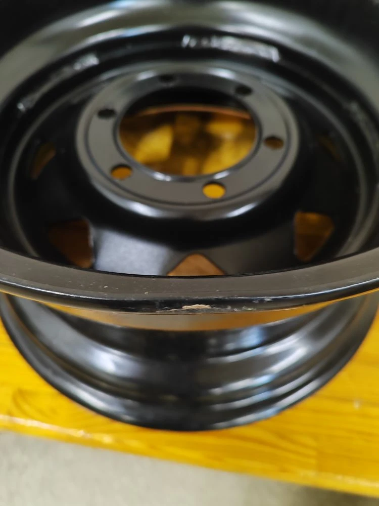 Диск усиленный Тойота Ниссан стальной черный 6x139,7 8xR16 d110 ET-19 (треуг. мелкий) (уценка)