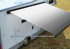 4 Маркиза автомобильная РИФ 3.0х2,5 м кассетная, привод механический, ручной, корпус черный