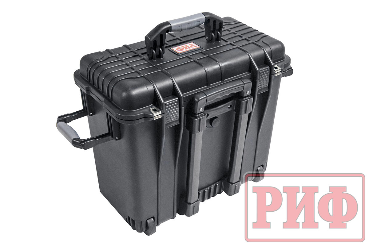 Кейс защитный ударопрочный РИФ 500х305х457 мм на колесах с телескопической ручкой IP55