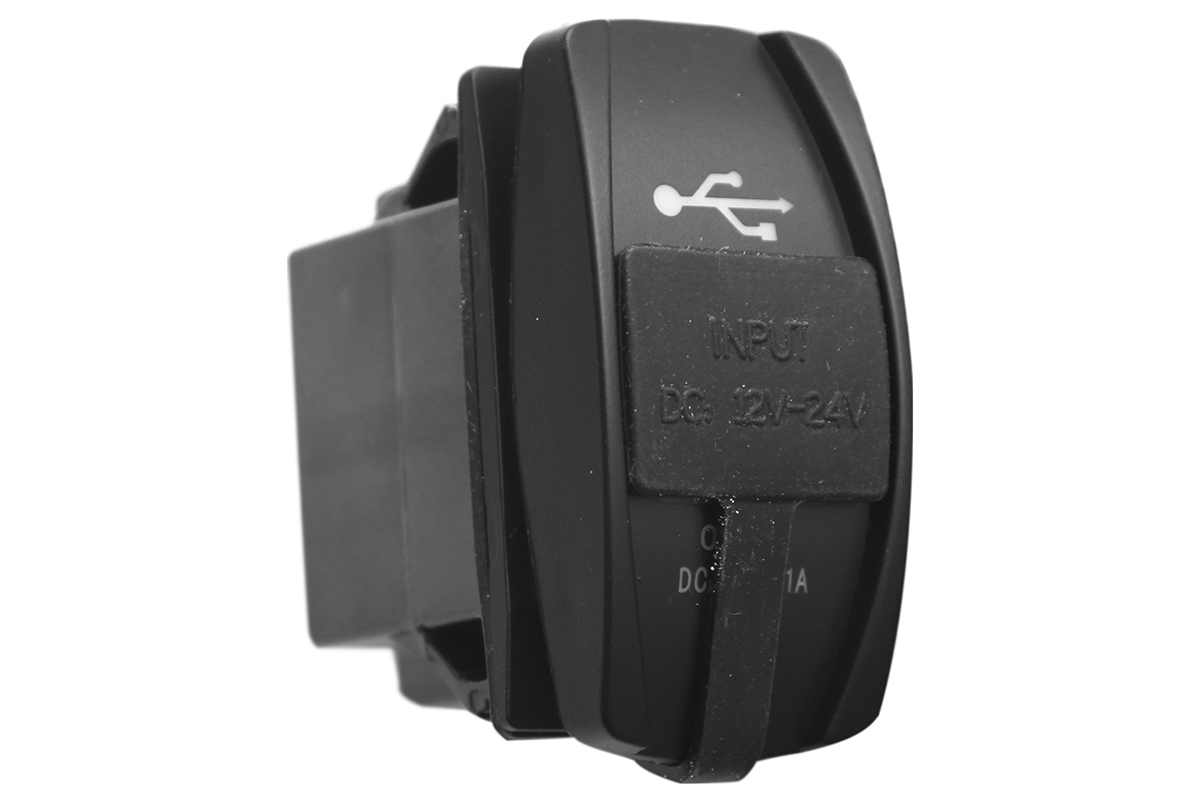 Розетка USB 3,1A дизайн Переключатель, с крышкой