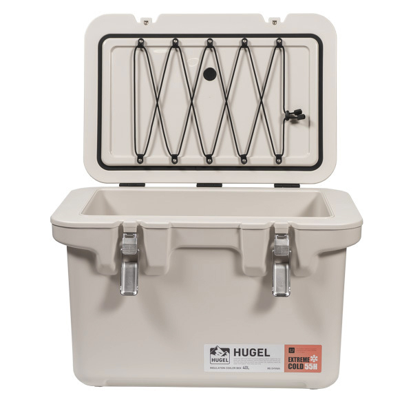 1 Термобокс IRIS HUGEL VACUUM COOLER BOX TC-40 Бежевый, 40 литров