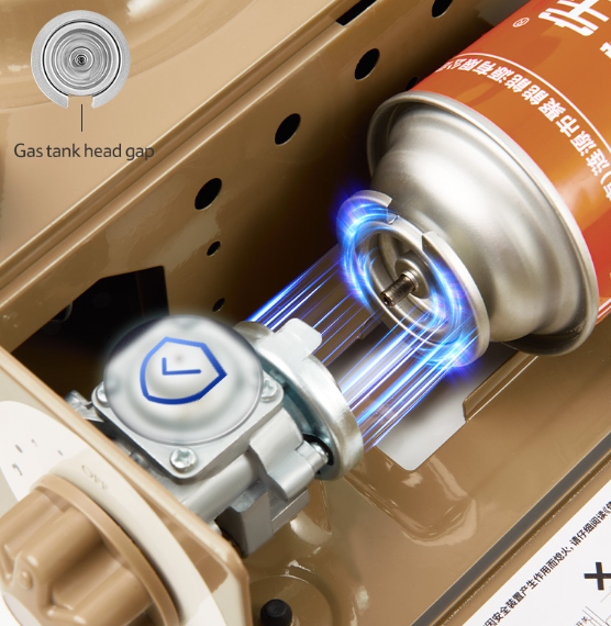 Плита газовая Naturehike 2 кВт, циклон, коричневая