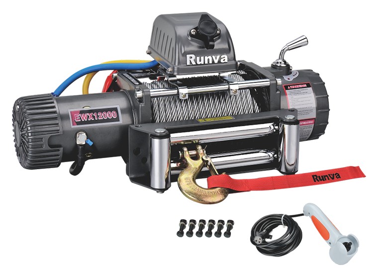 Лебёдка автомобильная электрическая 12V Runva EWX12000S 5443 кг (стальной трос) Лебёдка автомобильная электрическая 12V Runva EWX12000S 5443 кг (стальной трос)