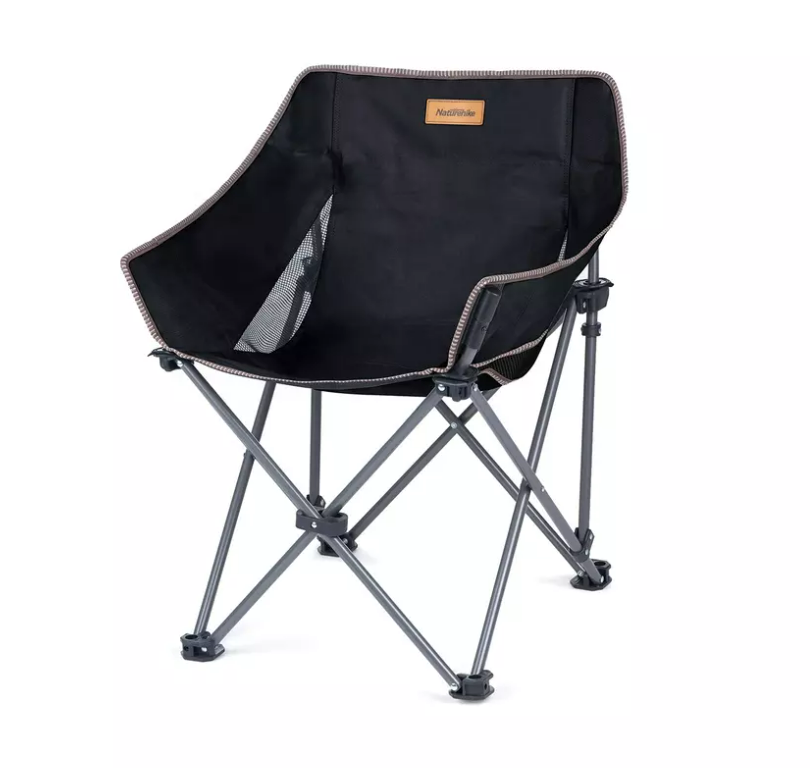 Кресло туристическое Naturehike, складное, черное, до 90 кг