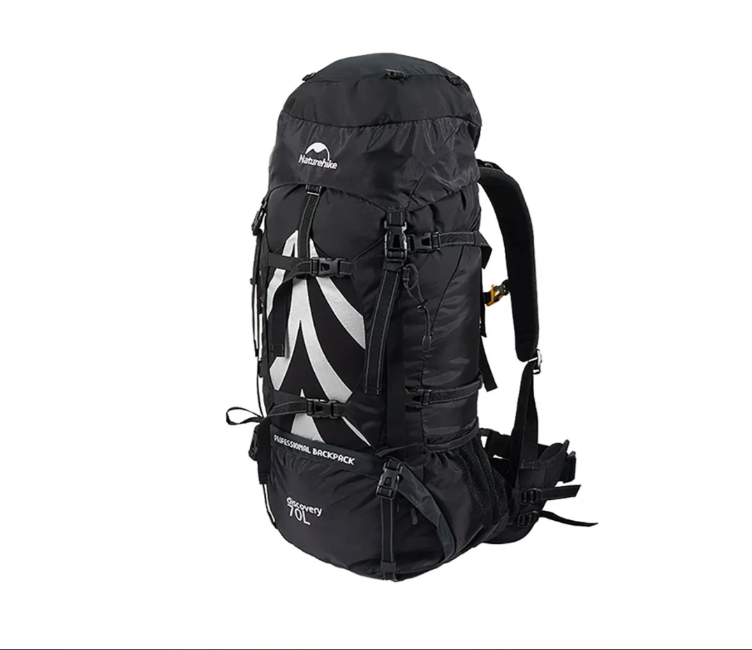 Рюкзак туристический Naturehike 70 л, черный