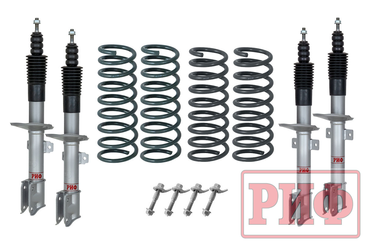 Лифт-комплект РИФ для Renault Duster (2010-2022), Nissan Terrano III 2004+ 4х4 лифт 40 мм