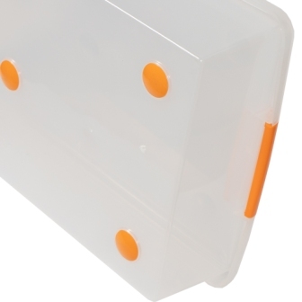 Короб для хранения IRIS THIN BOX 34л, прозрачный