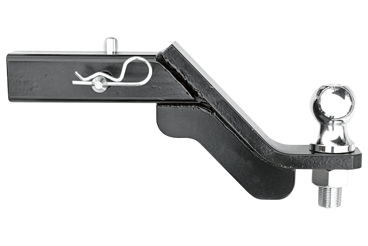 Переходник для установки фаркопа РИФ + шар тип E + палец (занижение 4" - 100 мм)