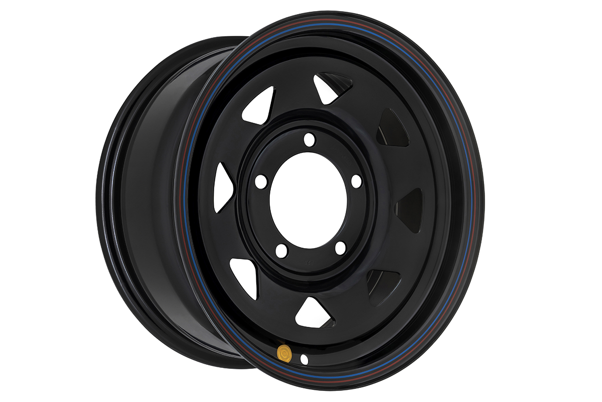 Диск усиленный УАЗ стальной черный 5x139,7 7xR15 d110 ET+25 (треугольник мелкий)