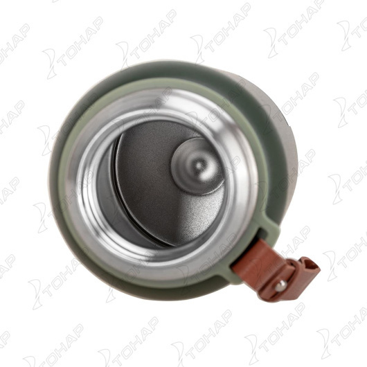 4 Термос ТОНАР 700ML хаки (пробка-ситечко, крышка-кружка, ремешок)