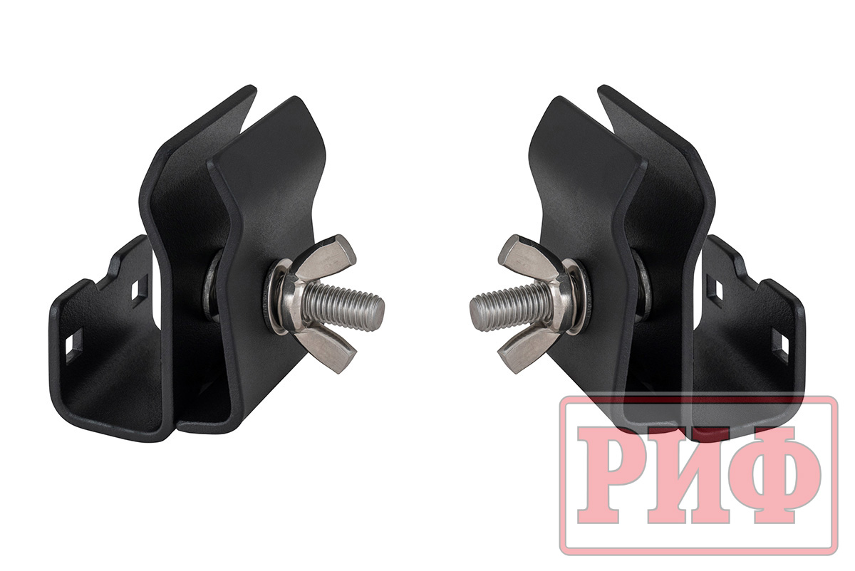 Кронштейны для крепления лопаты к алюминиевому багажнику (платформе) РИФ