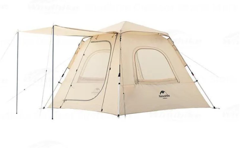 Палатка Naturehike Ango 3-местная, быстросборная, снежная юбка, бежевая