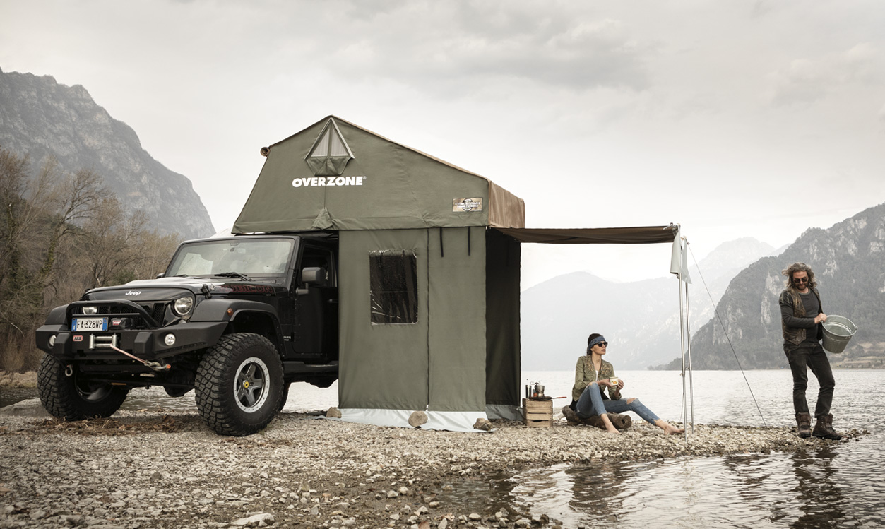 Тамбур к палатке AUTOHOME OVERZONE SMALL STANDARD, тент зеленый, высота 220 см