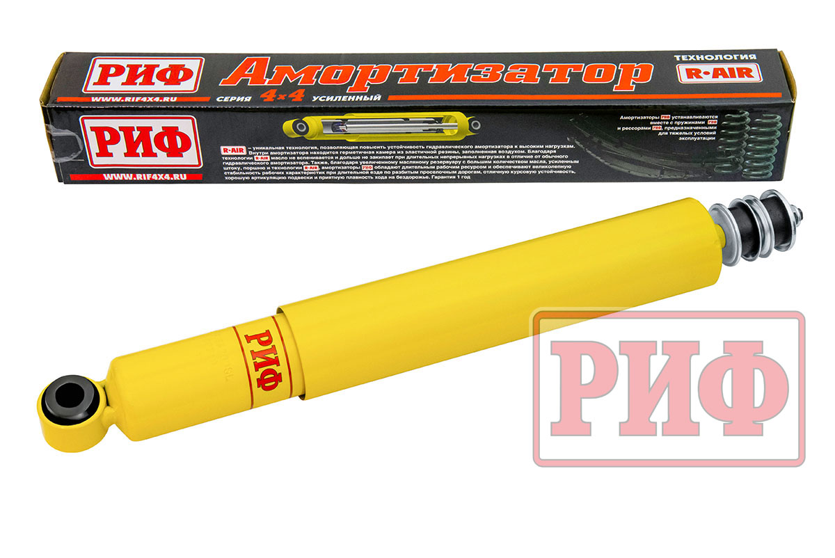Амортизатор усиленный РИФ задний Toyota Land Cruiser 80/105 лифт 100 мм