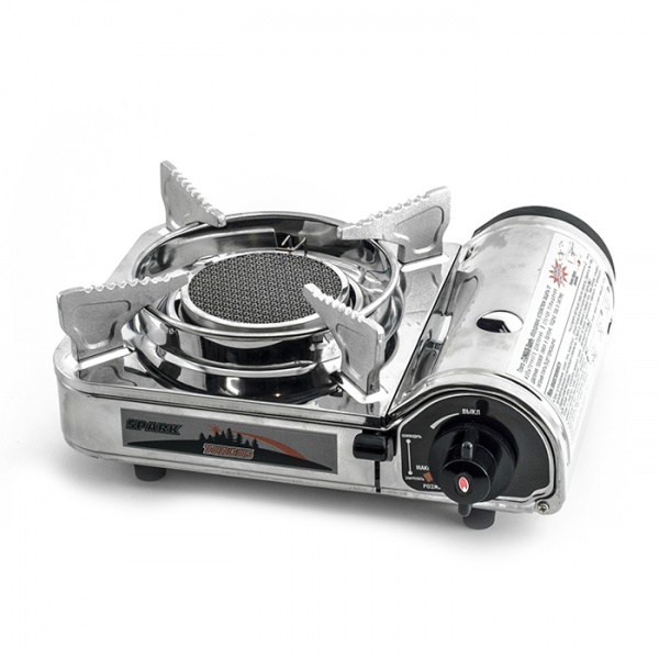 Плита газовая портативная СЛЕДОПЫТ SPARK керамическая конфорка цанговый баллон Плита газовая портативная СЛЕДОПЫТ SPARK керамическая конфорка цанговый баллон