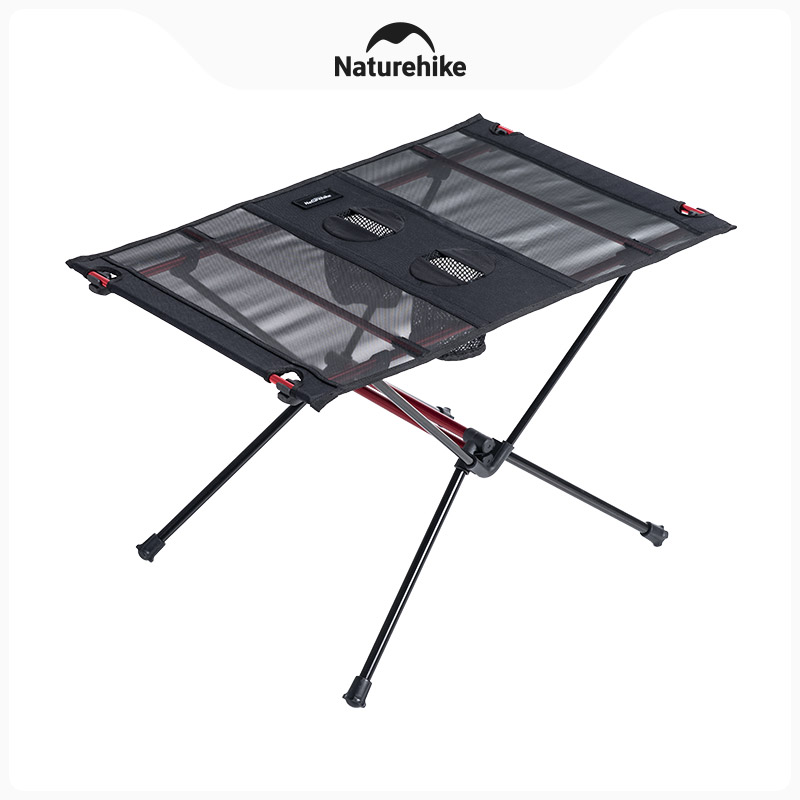 Стол туристический Naturehike FT07 алюминиевый, быстросборный, 59х40х39 см, складной, черный