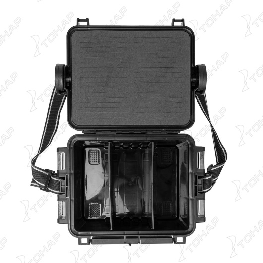 Ящик форелевый NISUS 30x21.5x25 см, черный с зеленым