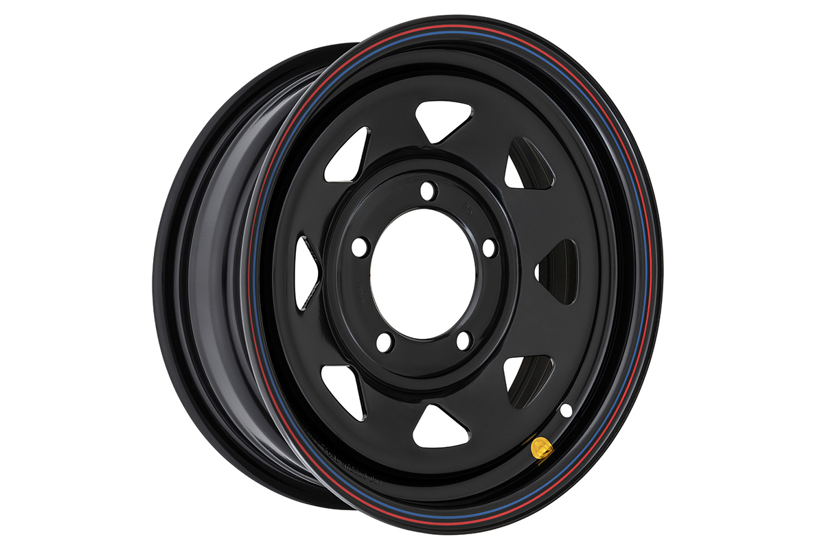 Диск усиленный Suzuki Jimny стальной черный 5x139,7 5,5xR15 d108,1 ET+5 (треуг. мелкий)