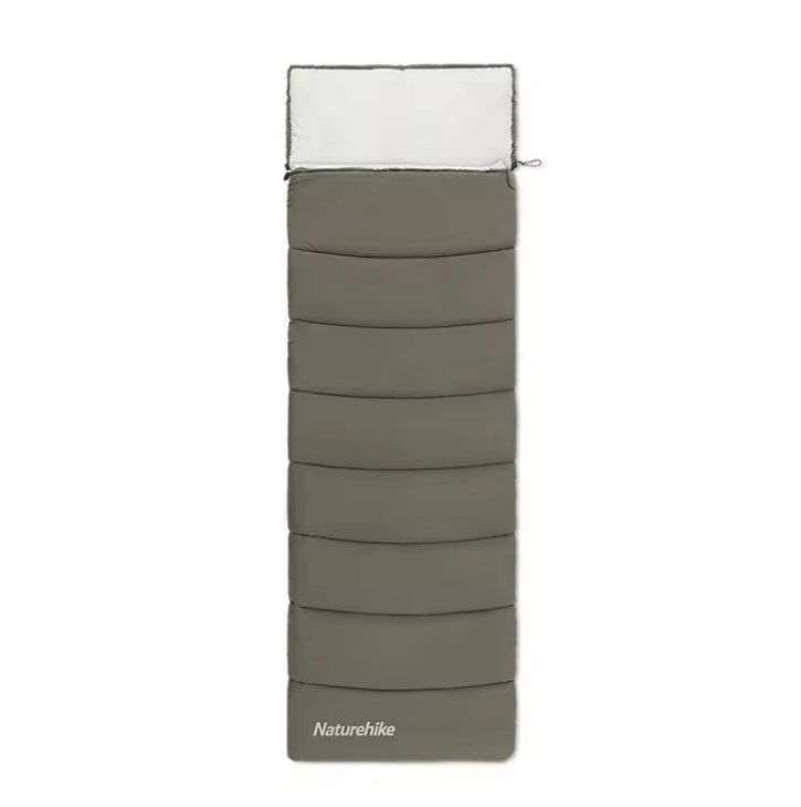 Мешок спальный Naturehike Lingdong, 225х75см, (ТК: +7C), (правый), зеленый