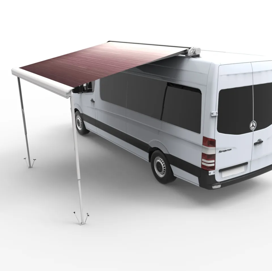 Маркиза автомобильная РИФ 4,0х2,5 м кассетная с электроприводом, корпус белый.