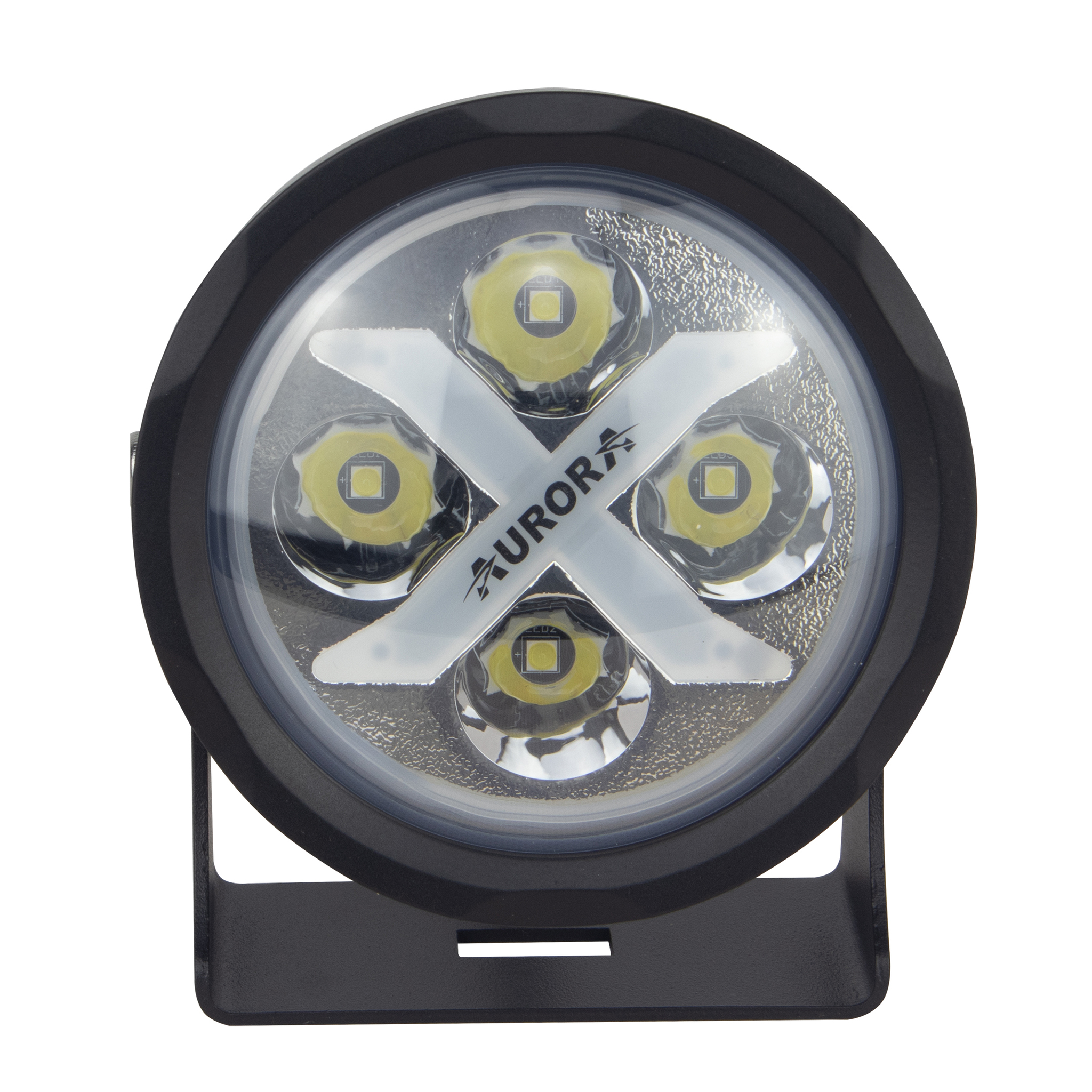 Светодиодные фары дальнего света AURORA 102 мм 40W с RGB подсветкой (комплект 2 шт)