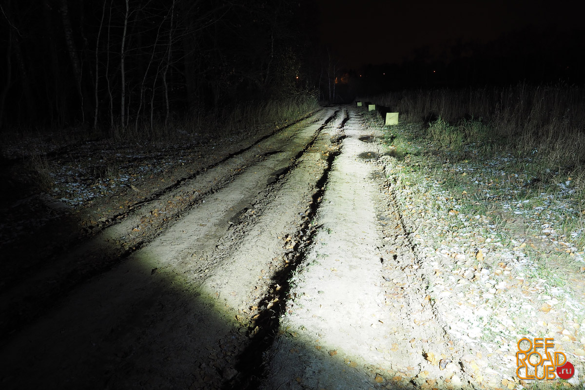 Светодиодная фара дальнего света РИФ 235 мм 54W LED