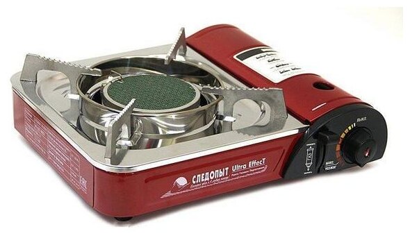 Плита газовая "СЛЕДОПЫТ - UltraEffect", керамическая (с переходником) Плита газовая "СЛЕДОПЫТ - UltraEffect", керамическая (с переходником)