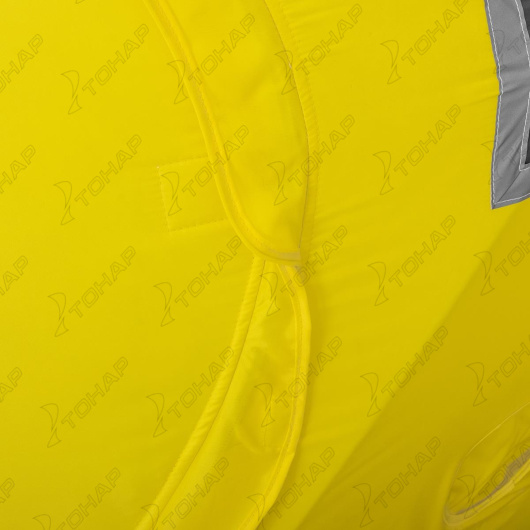 4 Палатка зимняя утепленная HELIOS Куб Premium 1,8х1,8 желтый/серый