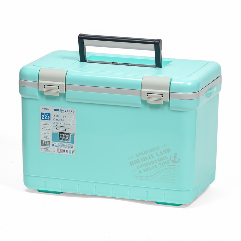 Термобокс SHINWA Holiday Land Cooler 22H бирюзовый