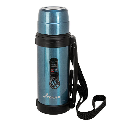 1 Термос ТОНАР 1200 мл (ручка), синий 1 Термос ТОНАР 1200 мл (ручка), синий