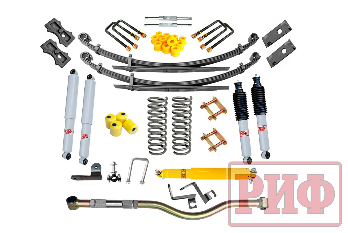 Лифт-комплект РИФ газовый УАЗ Патриот 2019+ лифт 50 мм средний