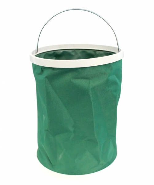 Ведро TOURIST Дружба складное 13 л, в чехле, зеленое