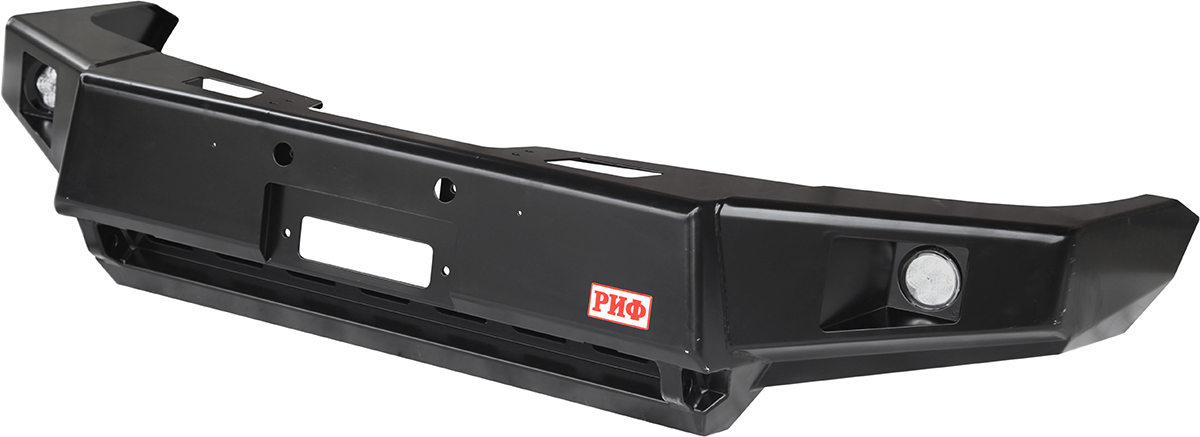 Бампер РИФ силовой передний для ГАЗ Соболь с доп. фарами лифт 50 мм