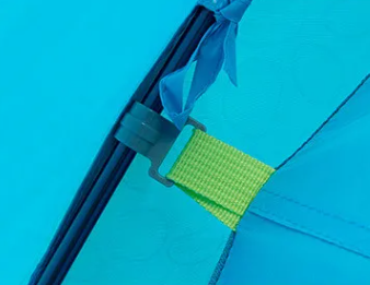 4 Палатка Naturehike P-Series 4-местная, алюминиевый каркас, голубая