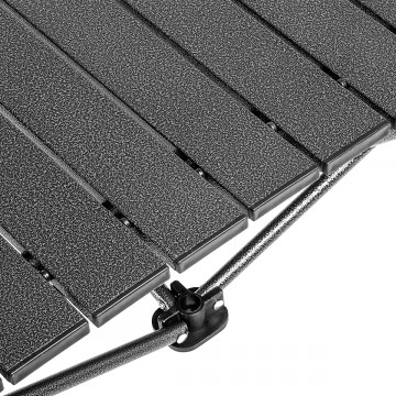 Стол складной Premier 120x55x65см., реечная столешница алюминий, с отделением под посуду