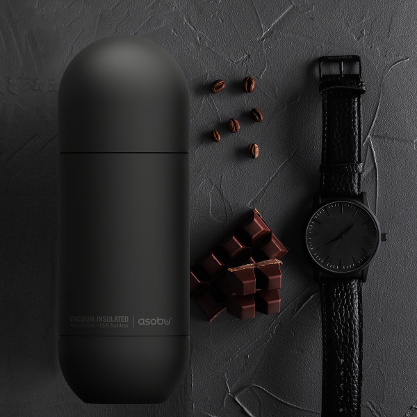 Термос ORB, 430 мл, черный Термос ORB, 430 мл, черный