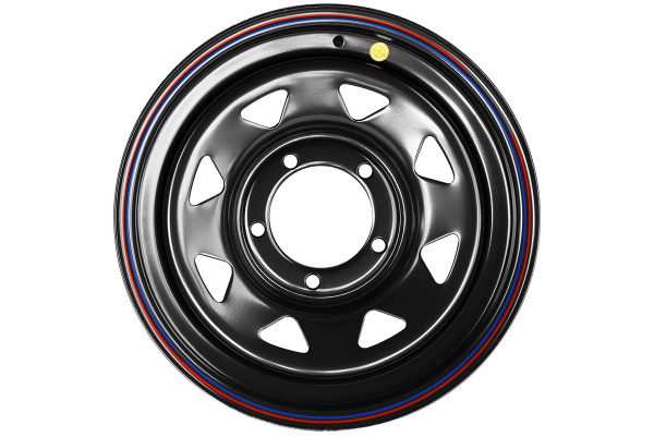 Диск усиленный УАЗ стальной черный 5x139,7 7xR16 d110 ET+25 (треугольник мелкий)