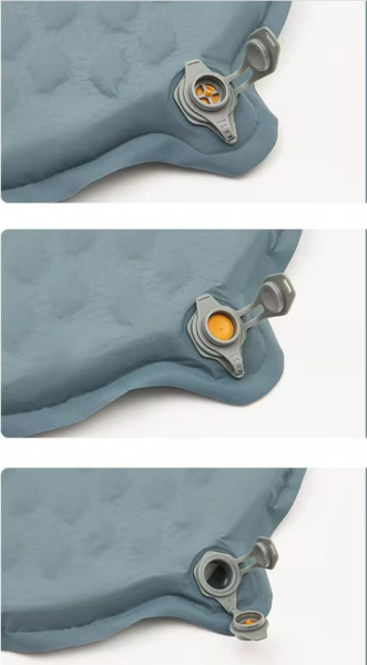 Коврик самонадувающийся Naturehike, 196х65х3,5 см, увеличенный, светло-серый