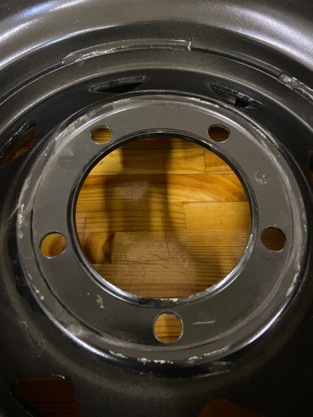 Диск усиленный УАЗ стальной черный 5x139,7 8xR15 d110 ET-19 (треугольник мелкий)