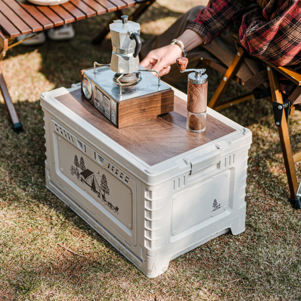 2 Ящик туристический Naturehike 50 л, трансформер, со столешницей, бежевый 2 Ящик туристический Naturehike 50 л, трансформер, со столешницей, бежевый