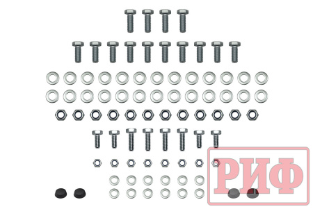 Бампер РИФ силовой задний УАЗ Хантер с фонарями, возможностью установки фаркопа, стандарт