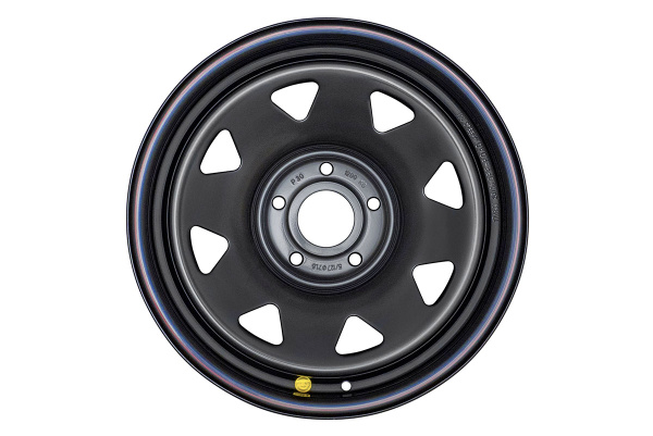 Диск усиленный JEEP стальной черный 5х127 8xR17 d71.6 ET+30 (треуг. мелкий)