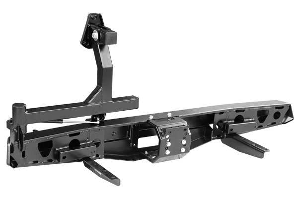 Бампер РИФ задний УАЗ Буханка с площадкой под лебедку и калиткой лифт