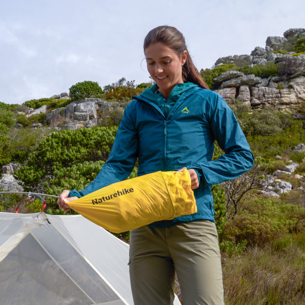 Коврик самонадувающийся Naturehike 196х65х3,5 см, желтый