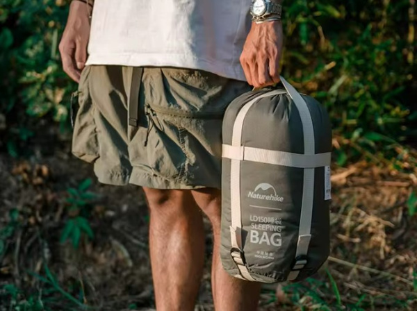 Мешок спальный Naturehike Lingdong, 225х75см, (ТК: +2C), (правый), бежевый